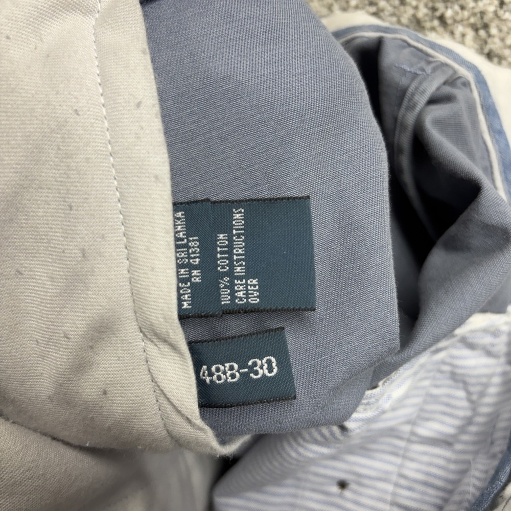 Vintage Polo Ralph Lauren Pants Mens 48Bx30 Blue Chino Classic Fit NWT *Read - Picture 15 of 15